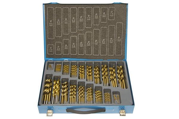 Presto 09565M170 1.0-10mm 170 Piece Elite+ TiN Coated Jobber Drill Set