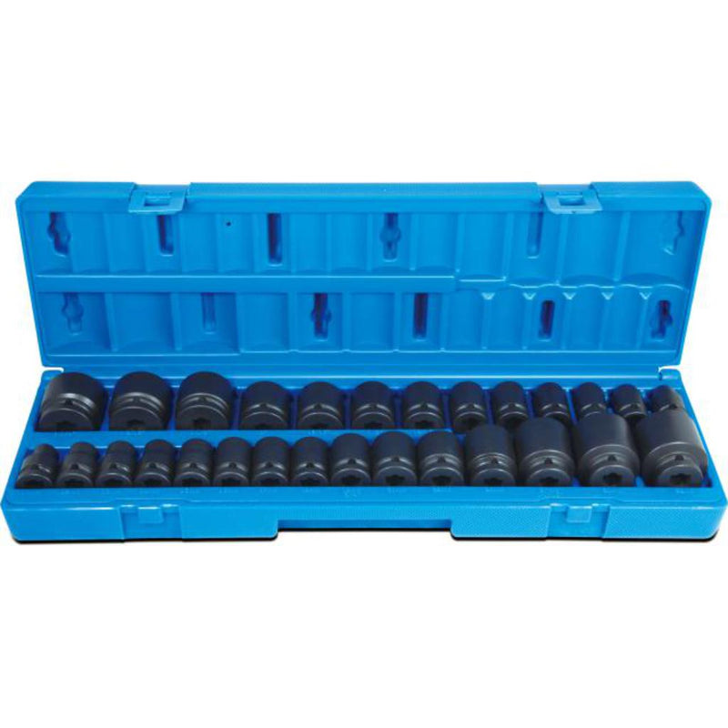 Impact Socket Supplies (ISS UK) SET08AFMMS28 1/2"Dr 28pce Metric & AF Impact Socket Set