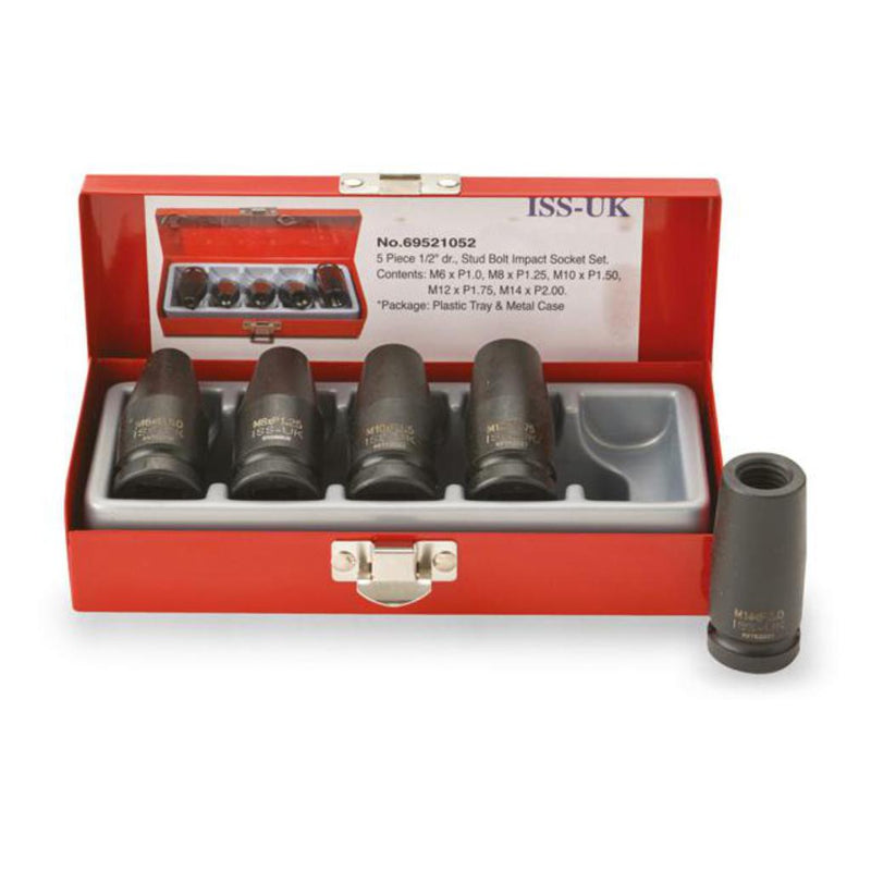 Impact Socket Supplies (ISS UK) SET08MMSR 1/2"Dr 5pce Stud Runner Socket Set