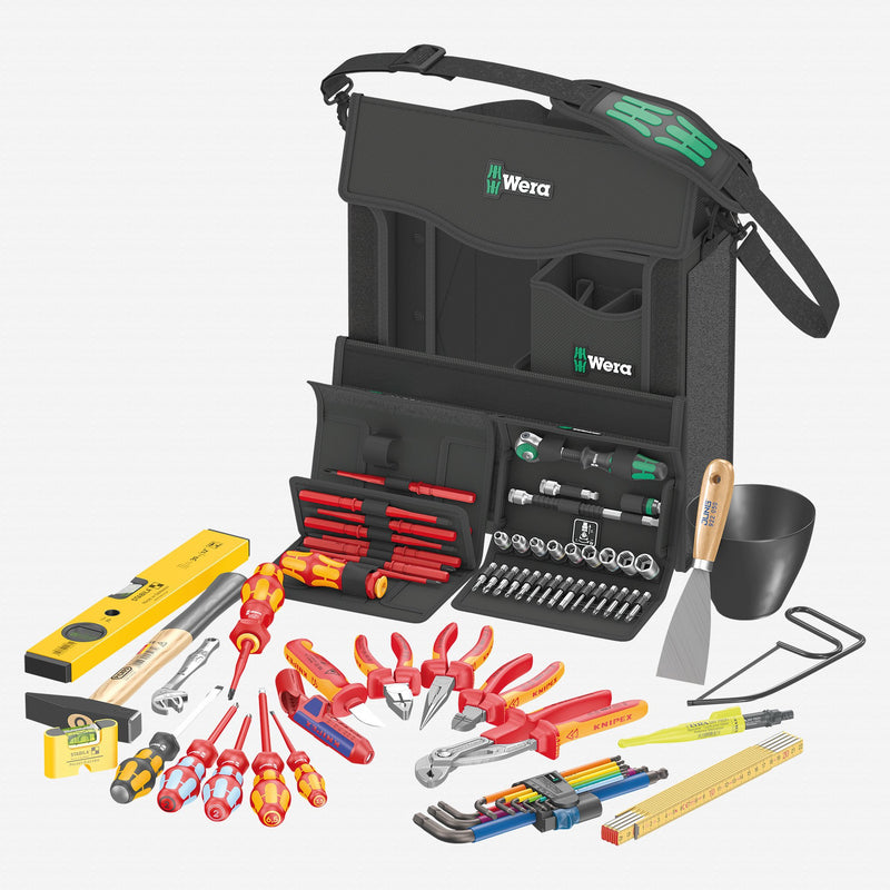 Wera 134025 2go E 1 73pce Electricians Tool Kit