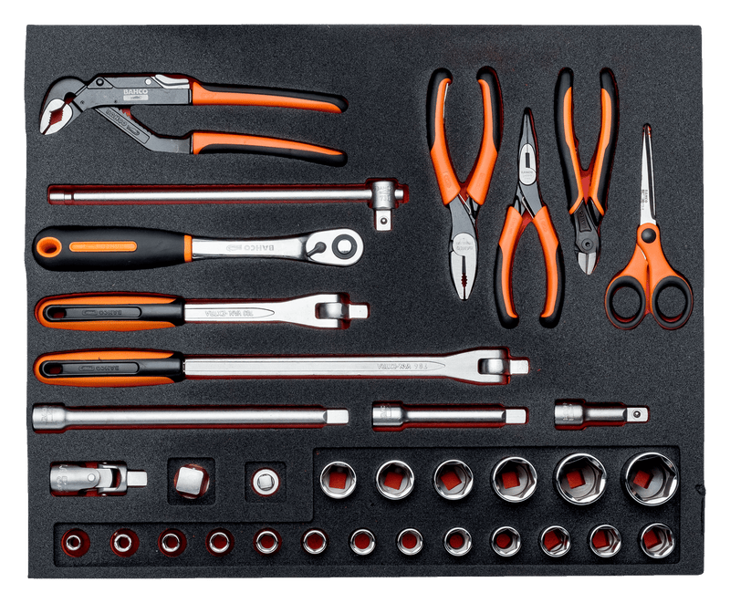 Bahco FF1ASET-MRO5 84pce MRO 3 Foam Toolkit