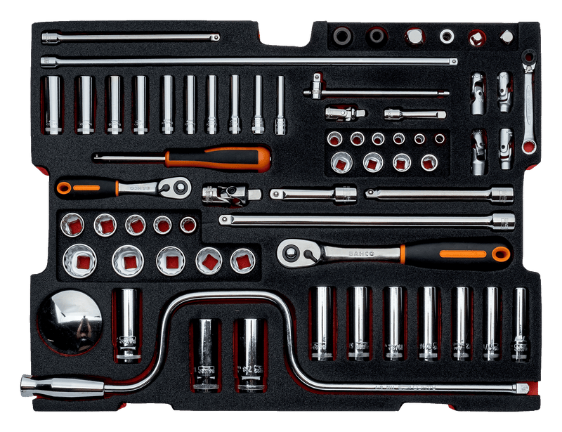 Bahco 4750RCHD01FF1 159pce Aviation Imperial Tool Kit With Heavy Duty Rigid Case