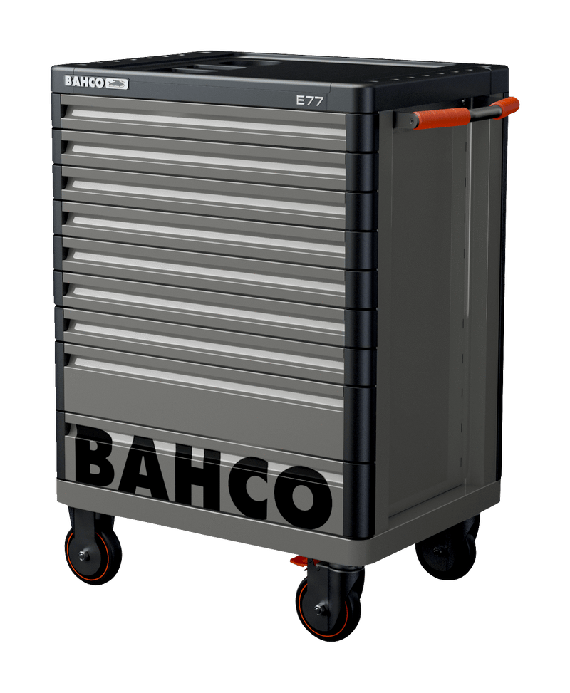 Bahco 1477K9GREY E77 Premium 9 Drawer Grey Mobile Roller Cabinet