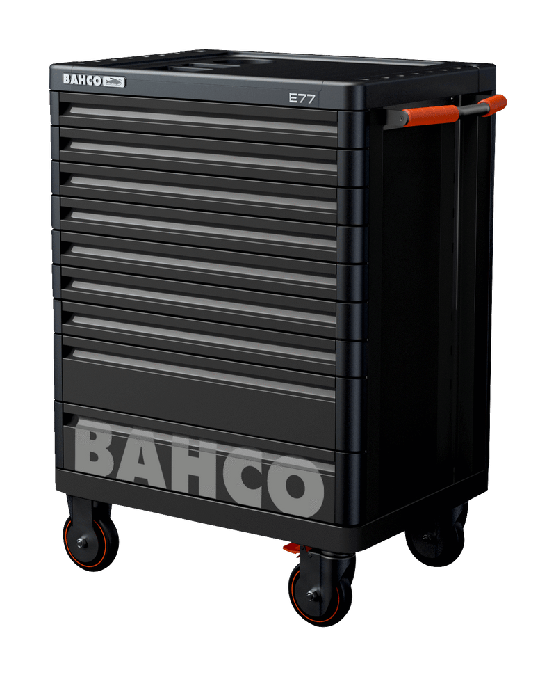 Bahco 1477K9BLACK E77 Premium 9 Drawer Black Mobile Roller Cabinet