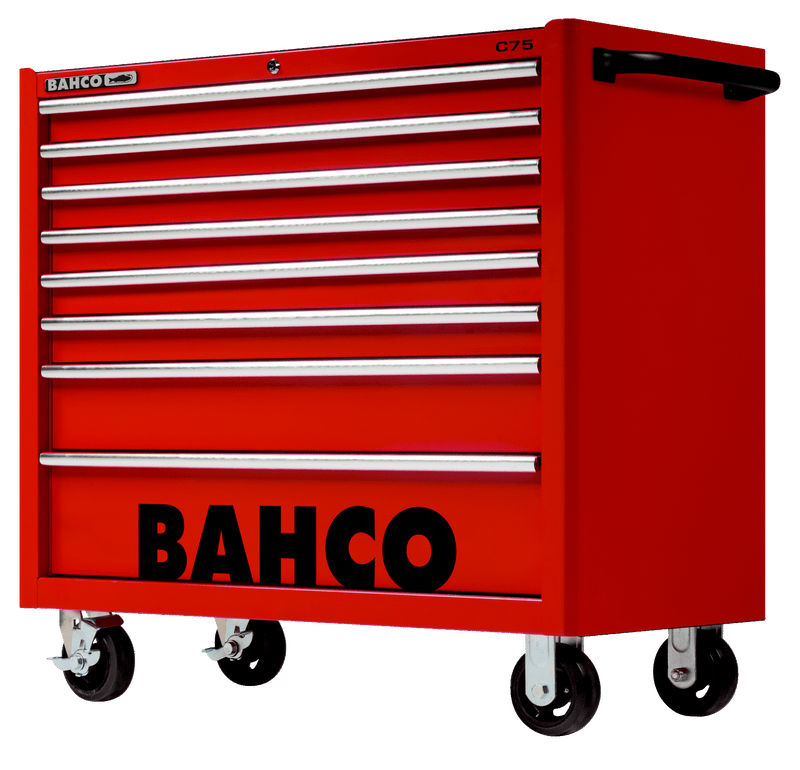 Bahco 1475KXL8RED C75 8 Drawer 40" Red Classic Mobile Roller Cabinet