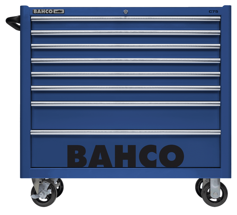 Bahco 1475KXL8BLUE C75 8 Drawer 40" Blue Classic Mobile Roller Cabinet