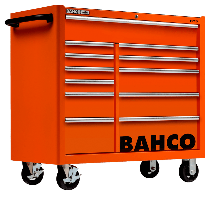 Bahco 1475KXL12 C75 12 Drawer 40" Orange Classic Mobile Roller Cabinet