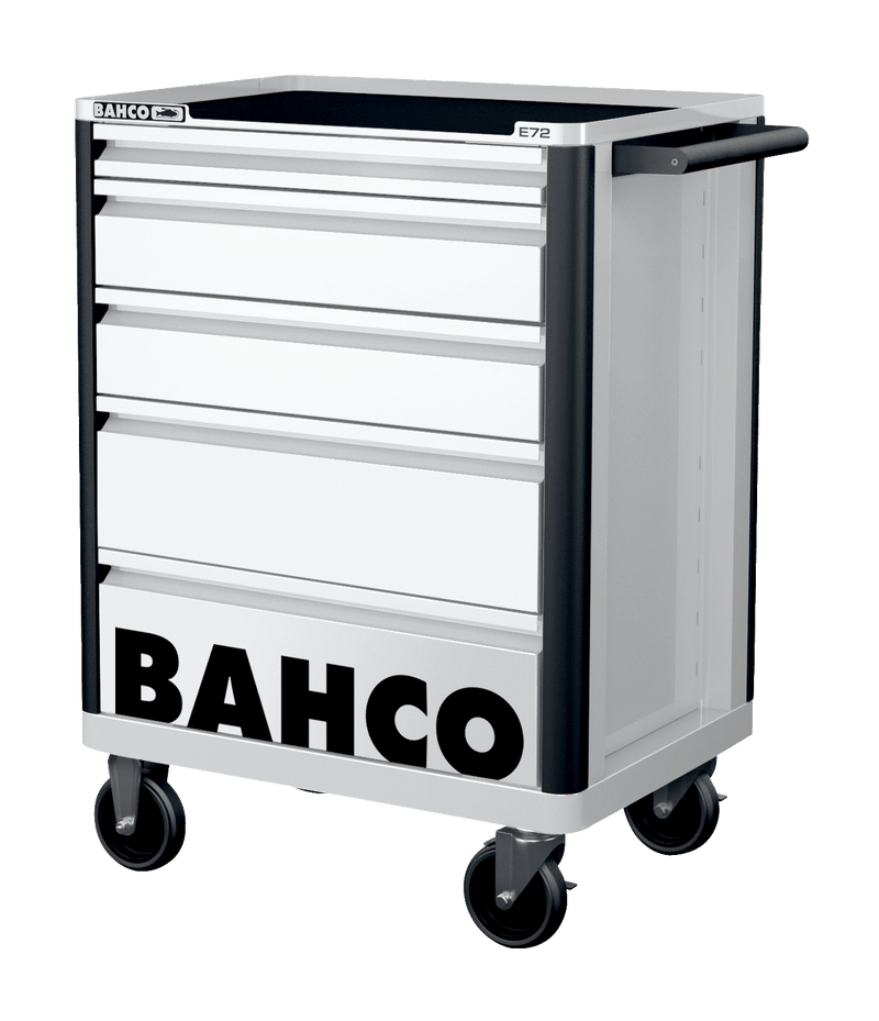 Bahco 1472K5WHITE E72 5 Drawer White Mobile Roller Cabinet