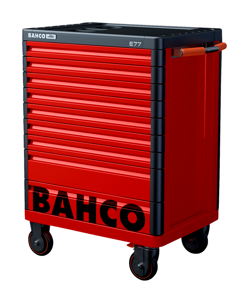 Bahco 1477K9RED E77 Premium 9 Drawer Red Mobile Roller Cabinet