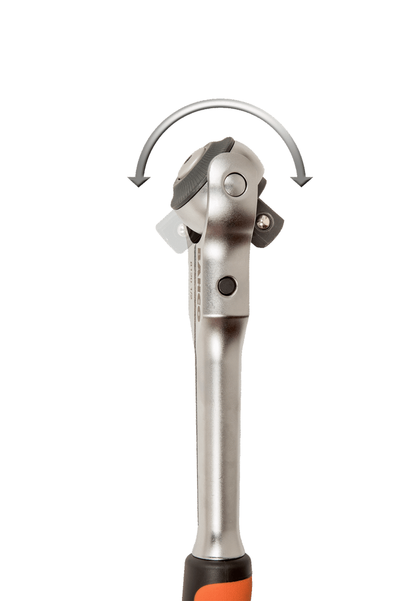 Bahco 8120-1/2 72 Teeth 1/2"Dr Swivel Head Ratchet