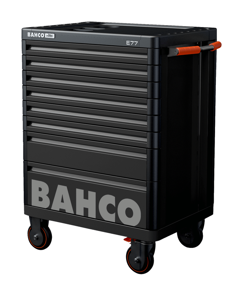 Bahco 1477K8BLACK E77 Premium 8 Drawer Black Mobile Roller Cabinet