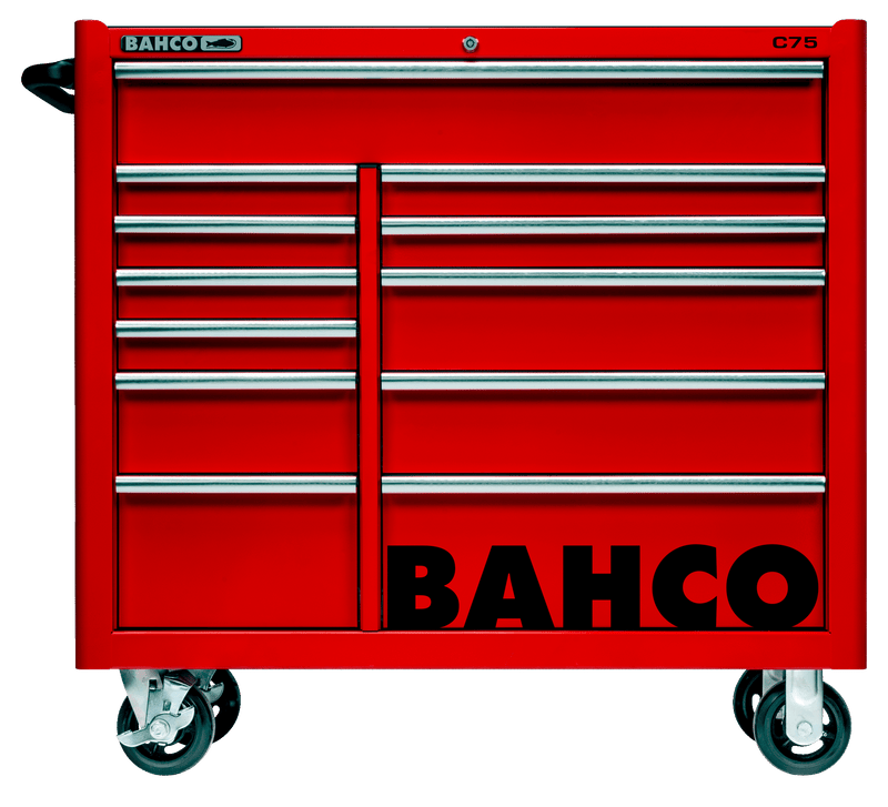 Bahco 1475KXL12RED C75 12 Drawer 40" Red Classic Mobile Roller Cabinet