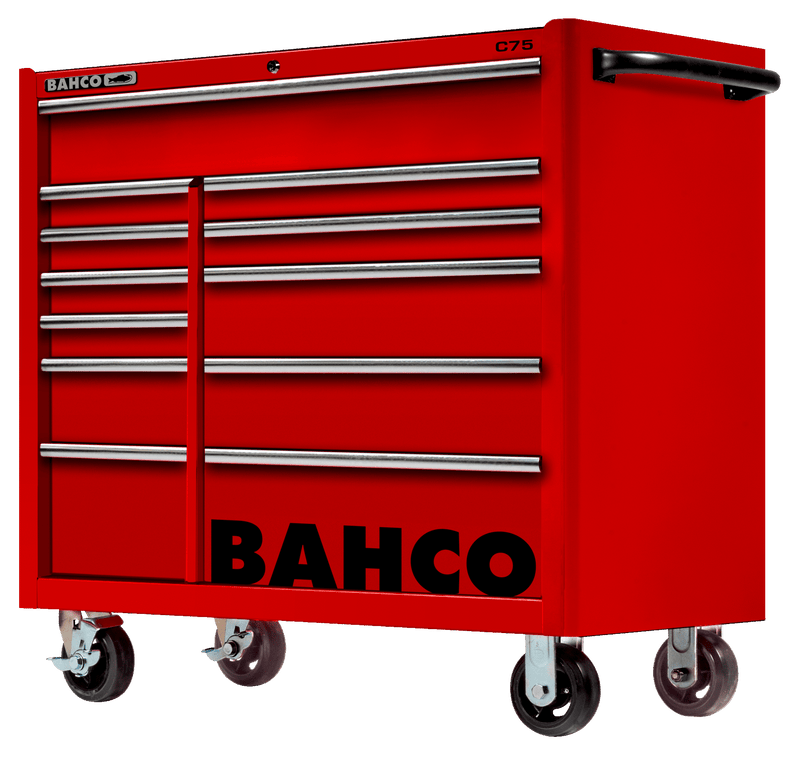 Bahco 1475KXL12RED C75 12 Drawer 40" Red Classic Mobile Roller Cabinet