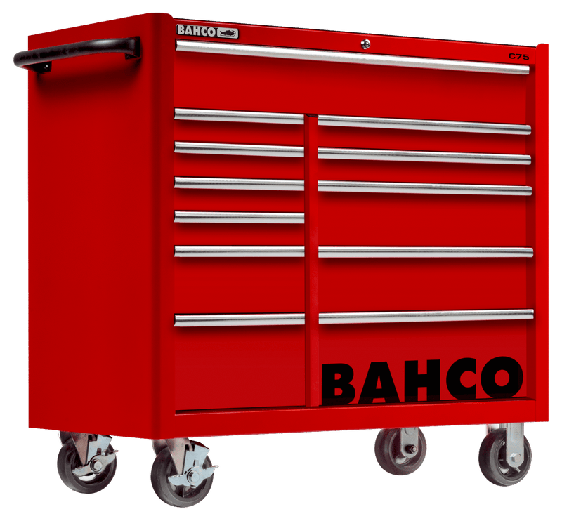 Bahco 1475KXL12RED C75 12 Drawer 40" Red Classic Mobile Roller Cabinet