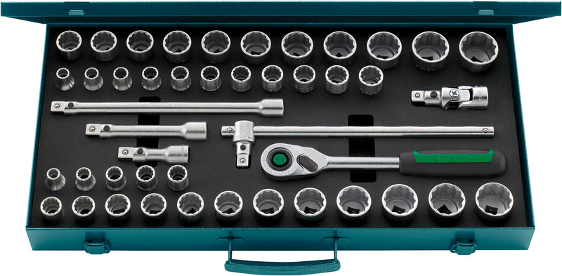 Stahlwille 96030107 1/2″Dr 45pce 50MA/39/6N Metric & Imperial (AF) Socket Set