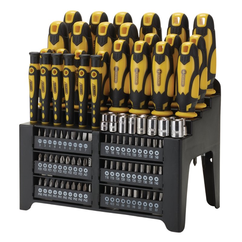 Draper 28012 (864/103/Y) 103pce Yellow Screwdriver & Bit Set