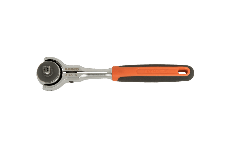 Bahco 8120-1/4 72 Teeth 1/4"Dr Swivel Head Ratchet