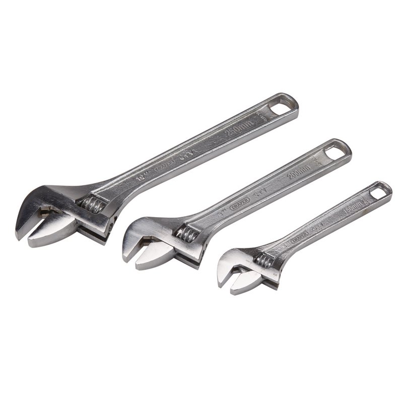 Draper 70409 3pce Adjustable Spanner Set