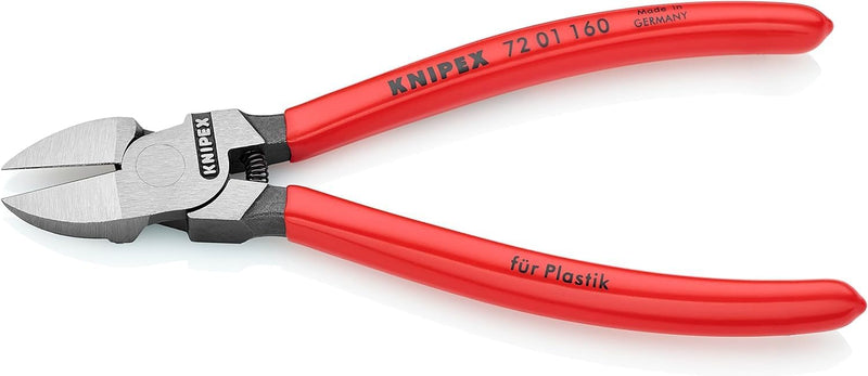 Knipex 72 01 160 160mm Diagonal Flush Cutters For Plastics