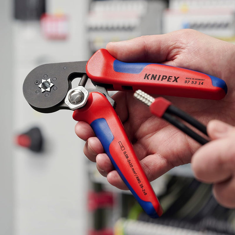 Knipex 97 53 14 180mm Self-Adjusting Crimping Pliers for Wire Ferrules