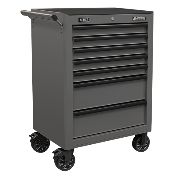 Sealey AP26479TG 7 Drawer Rollcab with Ball-Bearing Slides – Grey/Black