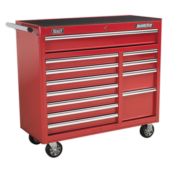 Sealey AP41120 12 Drawer Rollcab with Ball-Bearing Slides - Red