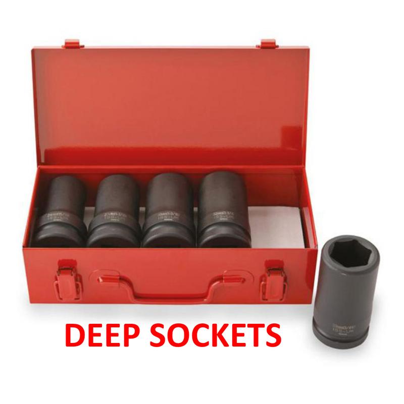 Impact Socket Supplies (ISS UK) SET16VWN 1″Dr 5pce DEEP Vehicle Wheel Nut Socket Sets