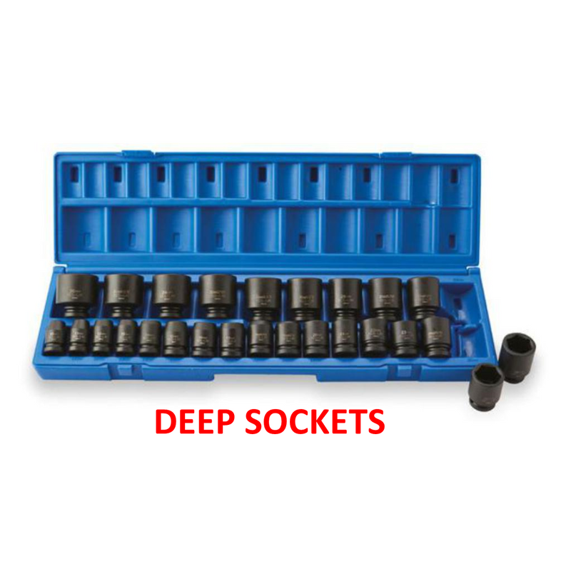 Impact Socket Supplies (ISS UK) SET08MML26 1/2"Dr 26pce 10-36mm DEEP Impact Socket Set