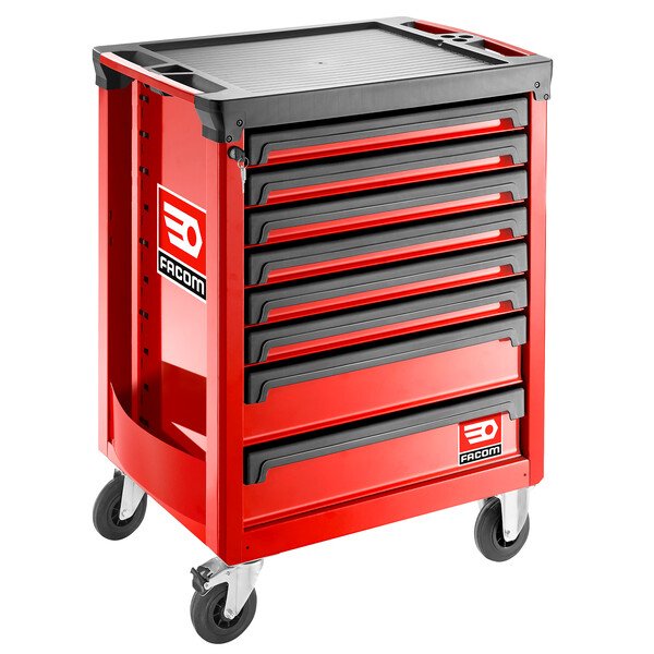 Facom ROLL.8M3A 8 Drawer Mobile Roller Cabinet – Red