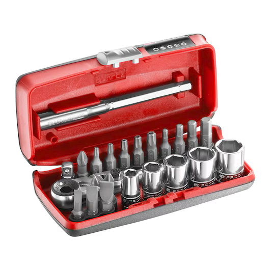 Facom R1PICO 1/4"Dr 23pce Flexi Ratchet, Screwdriver Bit & Socket Set