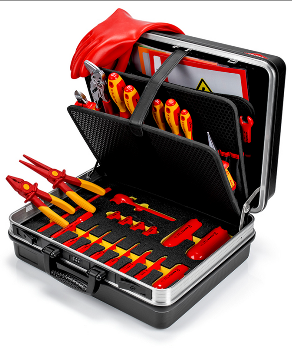 Knipex 00 21 05 EV 30pce Basic VDE Tool Kit In E-Mobility Tool Case