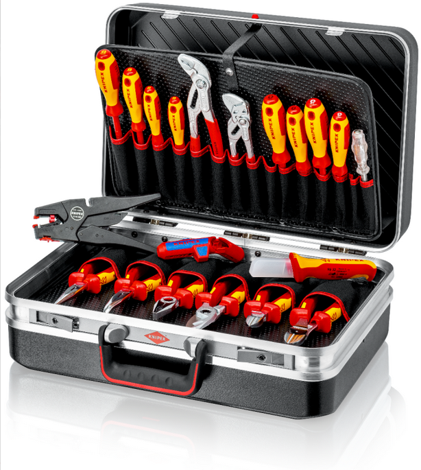 Knipex 00 21 20 20pce "Vision24" Electric Tool Set C/W Tool Case