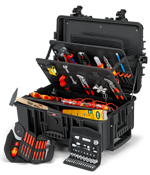 Knipex 00 21 37 63pce "Robust45 Move" Electric Tool Set C/W Tool Case