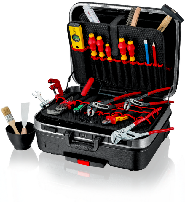 Knipex 00 21 06 HK S 31pce "BIG Basic Move" Plumbing Tool Set C/W Tool Case