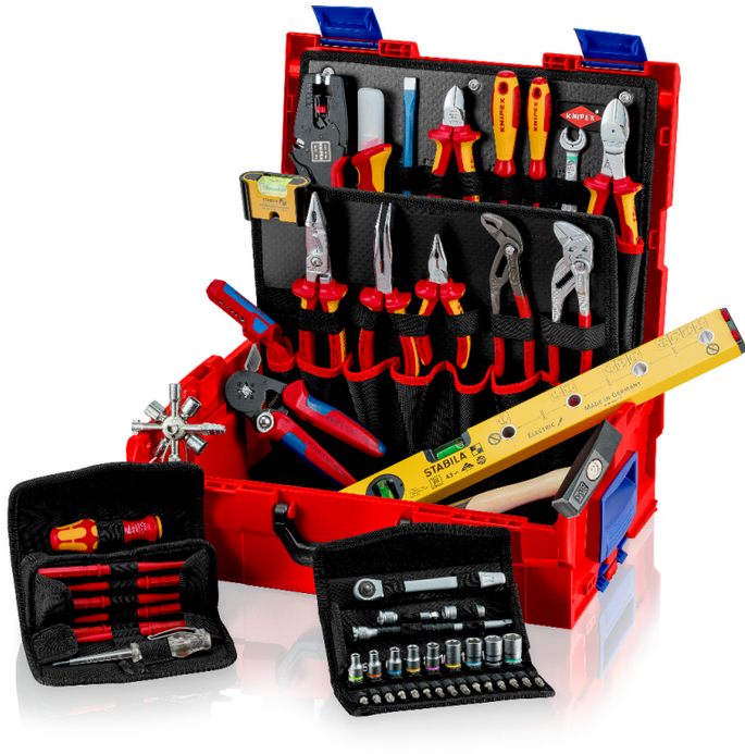 Knipex 00 21 19 LB E 63pce “L-BOXX®” Electric VDE Electricians Tool Kit In Tool Case