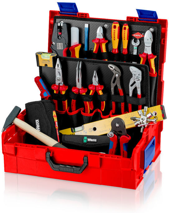 Knipex 00 21 19 LB E 63pce “L-BOXX®” Electric VDE Electricians Tool Kit In Tool Case