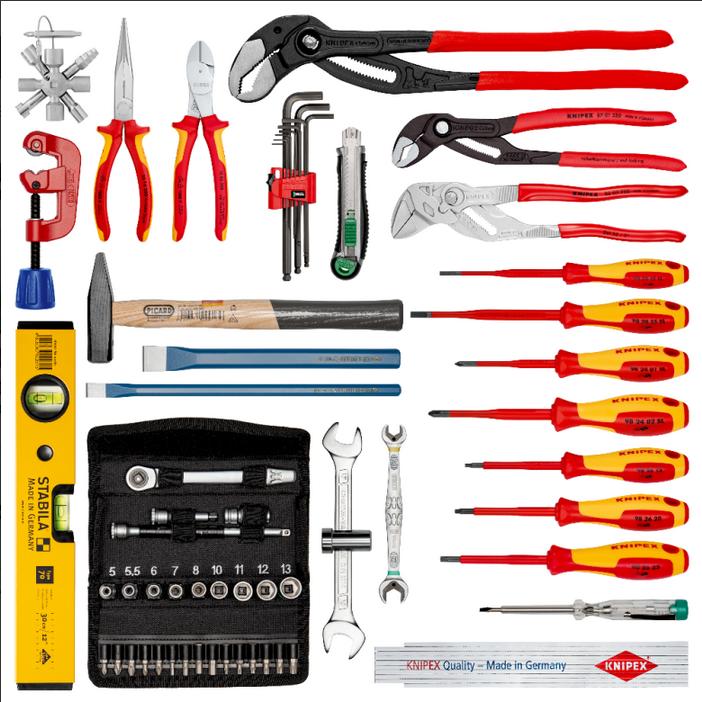 Knipex 00 21 19 LB S 52pce “L-BOXX®” Plumbing Tool Kit In Tool Case