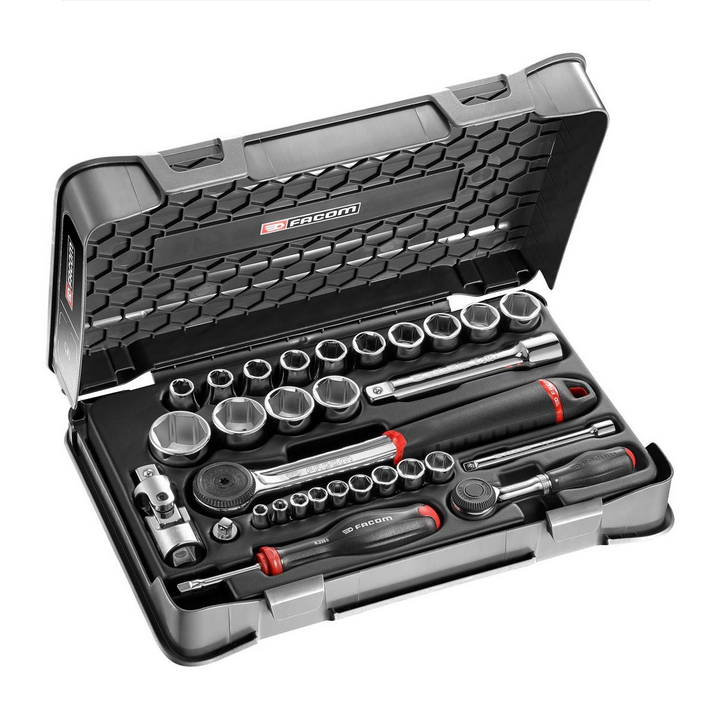 Facom RS.360-1 1/4″ & 1/2"Dr 30pce Metric 5.5-27mm Socket Set