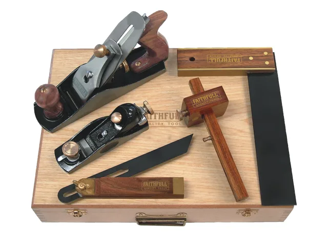 Faithfull FAICARPSET 5pce Carpenters Tool Kit