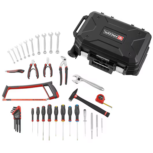 Facom BV.R30CM1PB 32pce Mobile General Hand Tool Kit in BV.R30 Rolling Tool Case