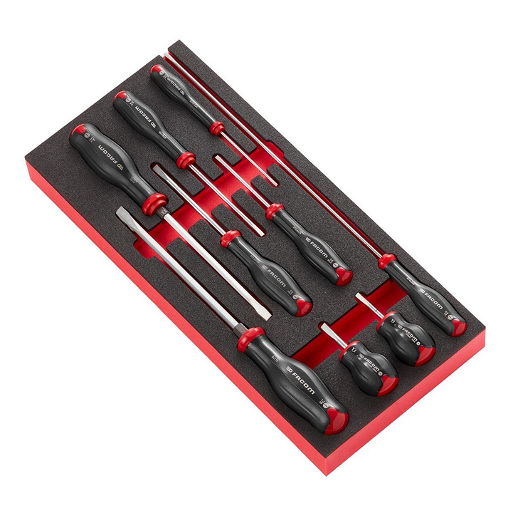 Facom MODM.AT4 9pce Protwist Slotted Screwdriver Set