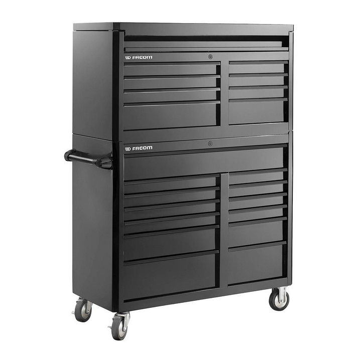 Facom FAS.21BK 21 Drawer Roller Cabinet & Tool Chest Set - Black