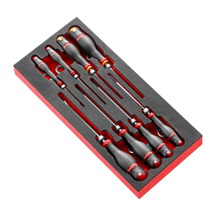 Facom MODM.AN1SLS 8pce Protwist SLS Tethered Phillips & Slotted Screwdriver Set