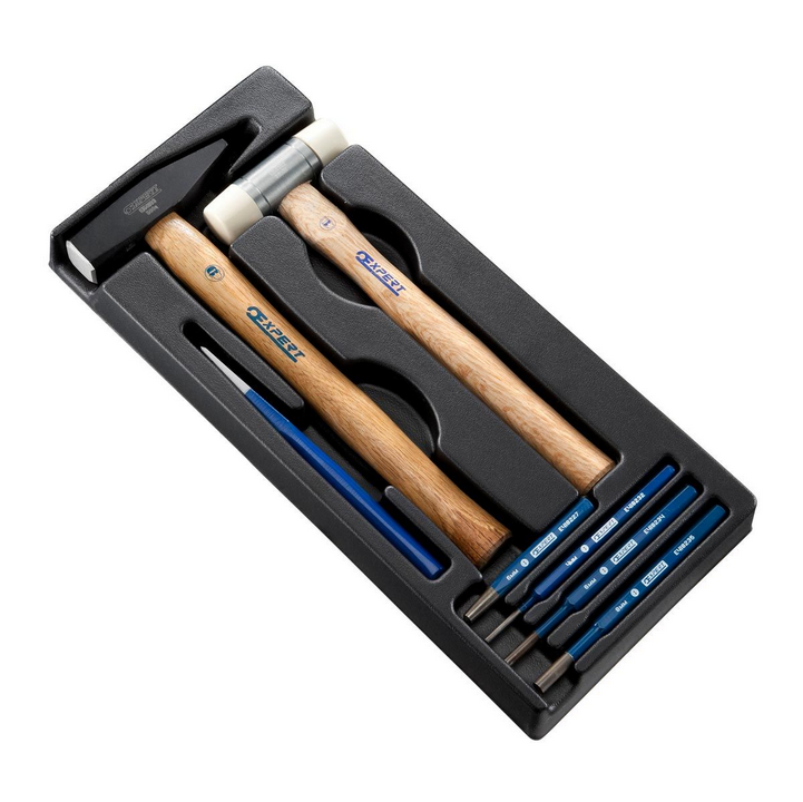 Expert By Facom E150802 7pce Hammer, Punch & Chisel Set