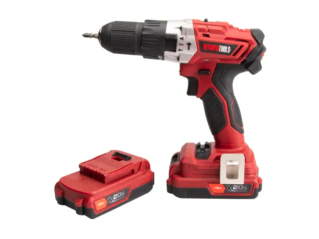 Olympia Tools X20SCD215 X20S™ Combi Drill Driver 20V 2x 1.5Ah Li-ion Batteries