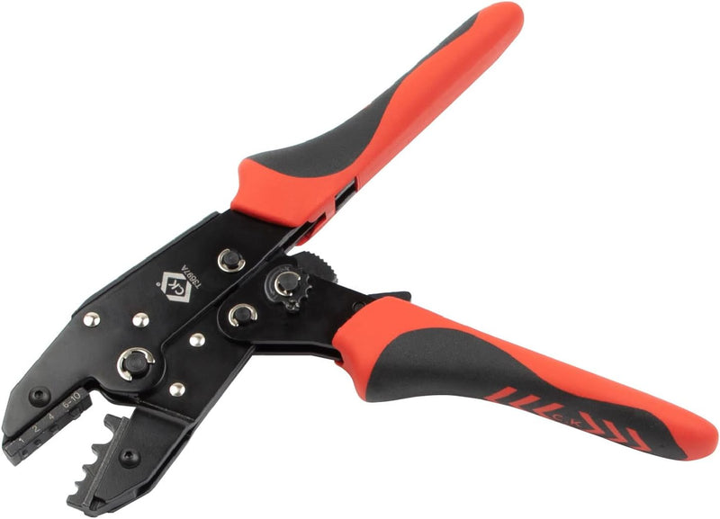 CK Tools T3697A Ratchet Crimping Pliers For Non-Insulated Terminals 1 – 10mm