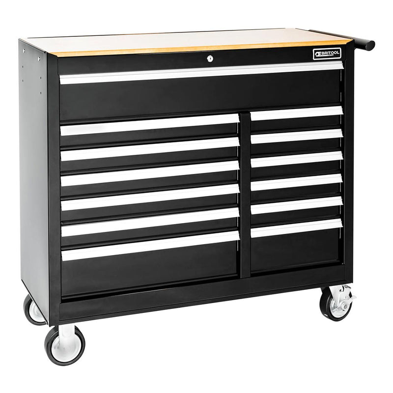 Britool Expert E010235B 13 Drawer EXTRA WIDE Roller Cabinet - Black