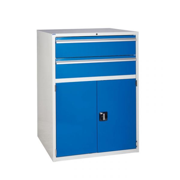 Euroslide EUC12090653 Cabinet with 2 Drawers and 1 Cupboard (1200 x 900 x 650mm)