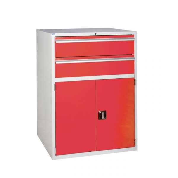 Euroslide EUC12090653 Cabinet with 2 Drawers and 1 Cupboard (1200 x 900 x 650mm)