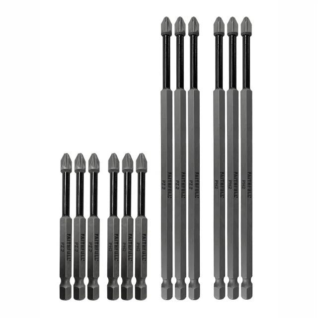 Faithfull FAISBSET12I 12pce Long Impact Bit Set